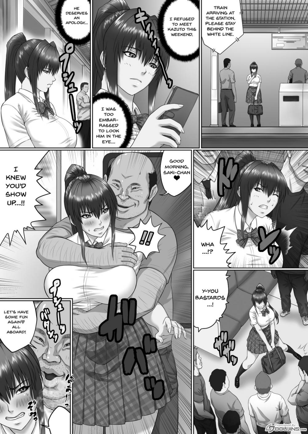 Hentai Manga Comic-A Woman Cant Get Away After Being Targeted By This Horny Old Man ~Senaga Saki Hen Vol. 2-Read-3